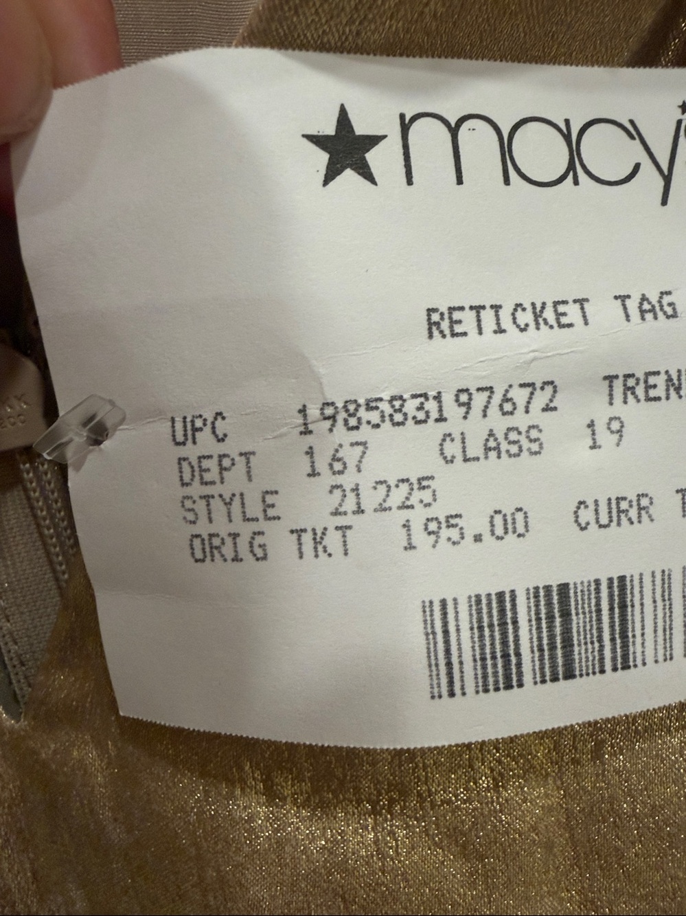 Adrianna Papell Gold Foil Draped Midi Cocktail Dress Size 4 NEW - Picture 7 of 12